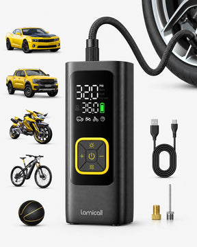 Lamicall Portable Car Tire Inflator Air Pump