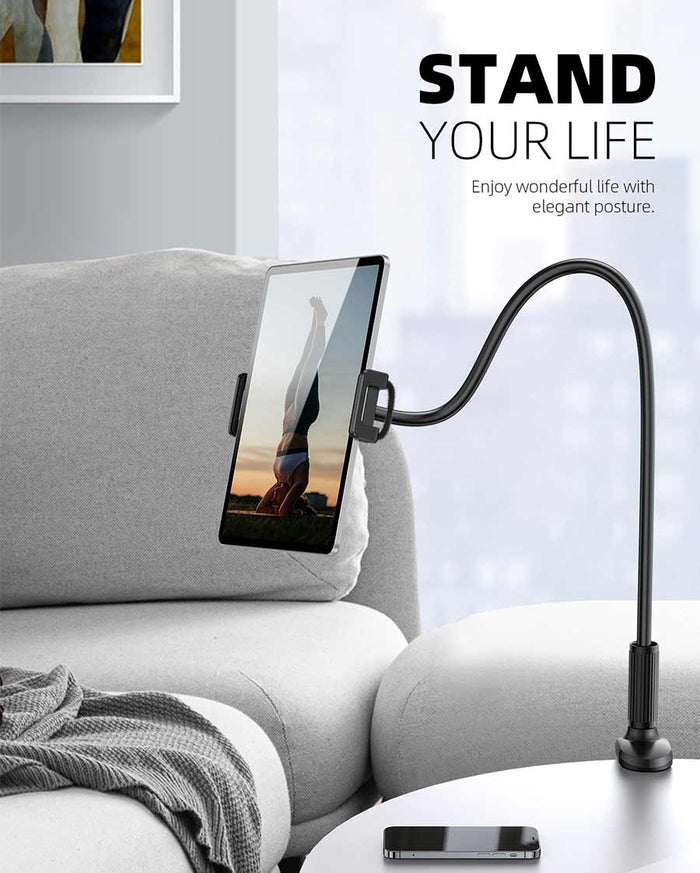 Lamicall Gooseneck Tablet Mount Holder for Bed Flexible Tablet Arm C