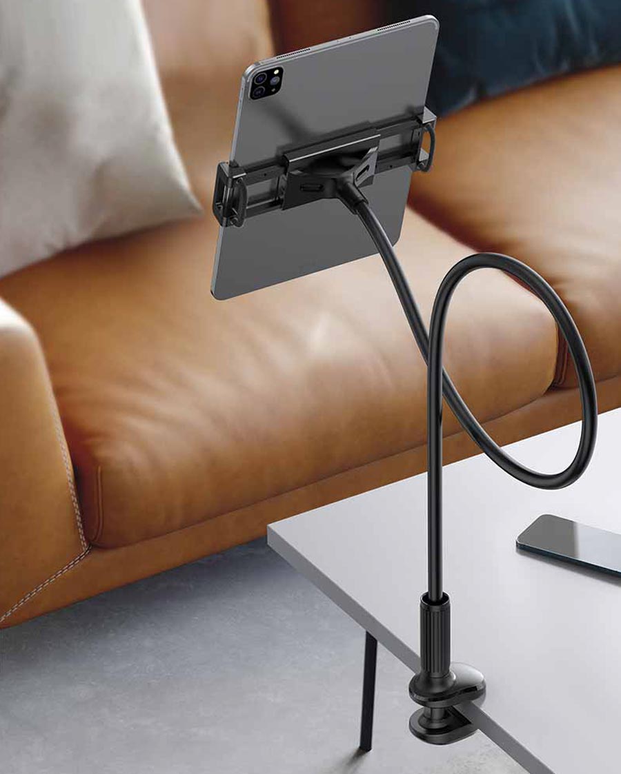 Lamicall Gooseneck Tablet Holder, Tablet Stand : Flexible Arm Clip Tablet  Mount Compatible with iPad Mini Pro Air, Switch, Galaxy Tabs, More  4.7-10.5
