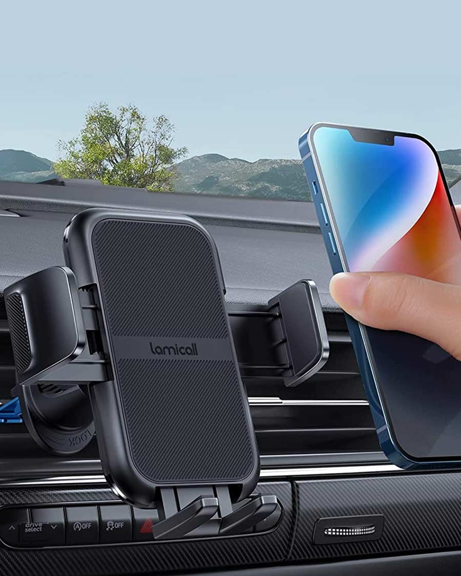 AINOPE CD Phone Holder for Car Ultra Sturdy Cell Phone Holder Car Mount  Universal CD Slot Phone Holder Silicone Protection CD Phone Mount for Car  fits
