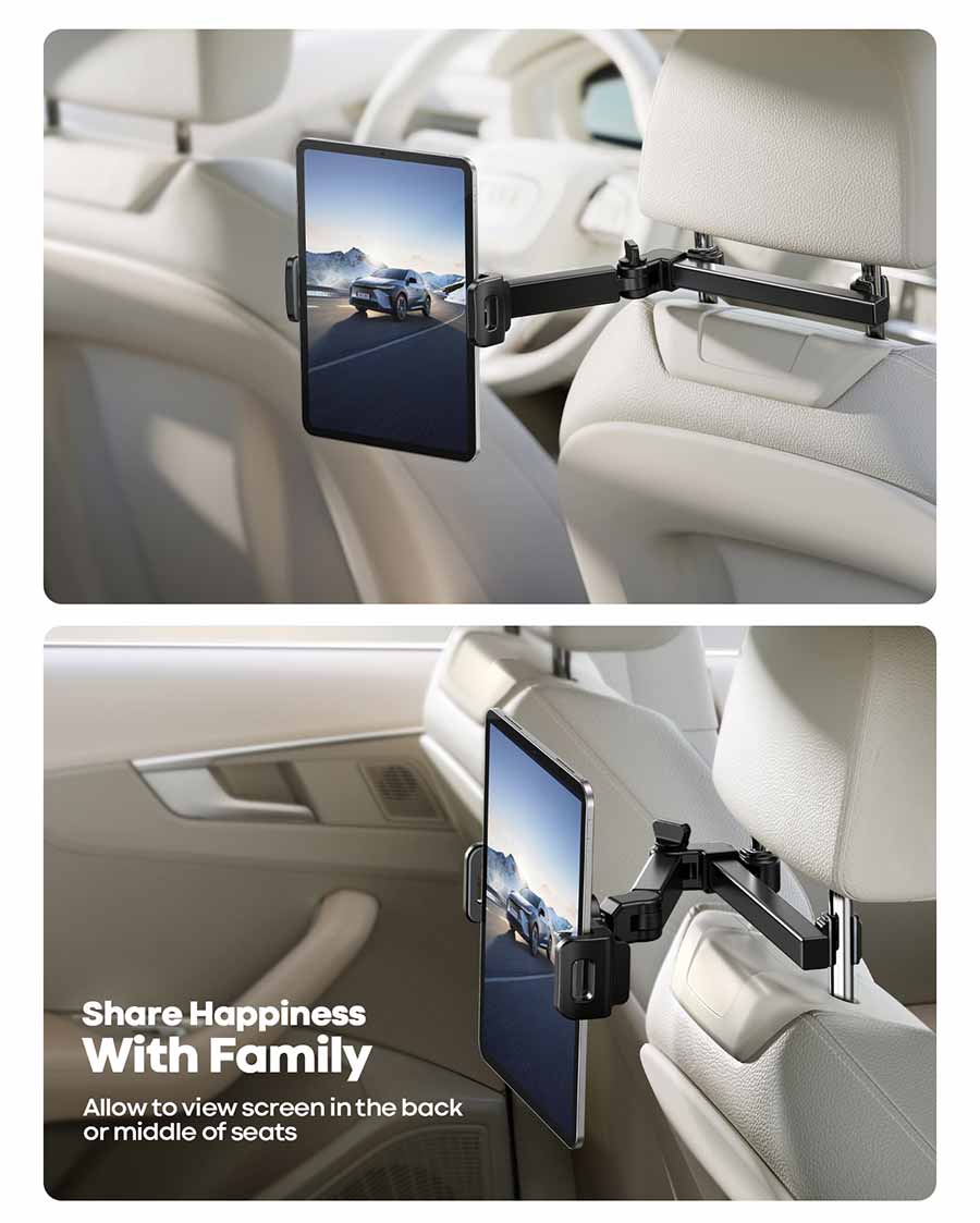 Lamicall Car Headrest Tablet Holder Extension Arm 2023 Adjustabl lamicall-car-headrest-tablet-holder-extension-arm-2023-adjustabl