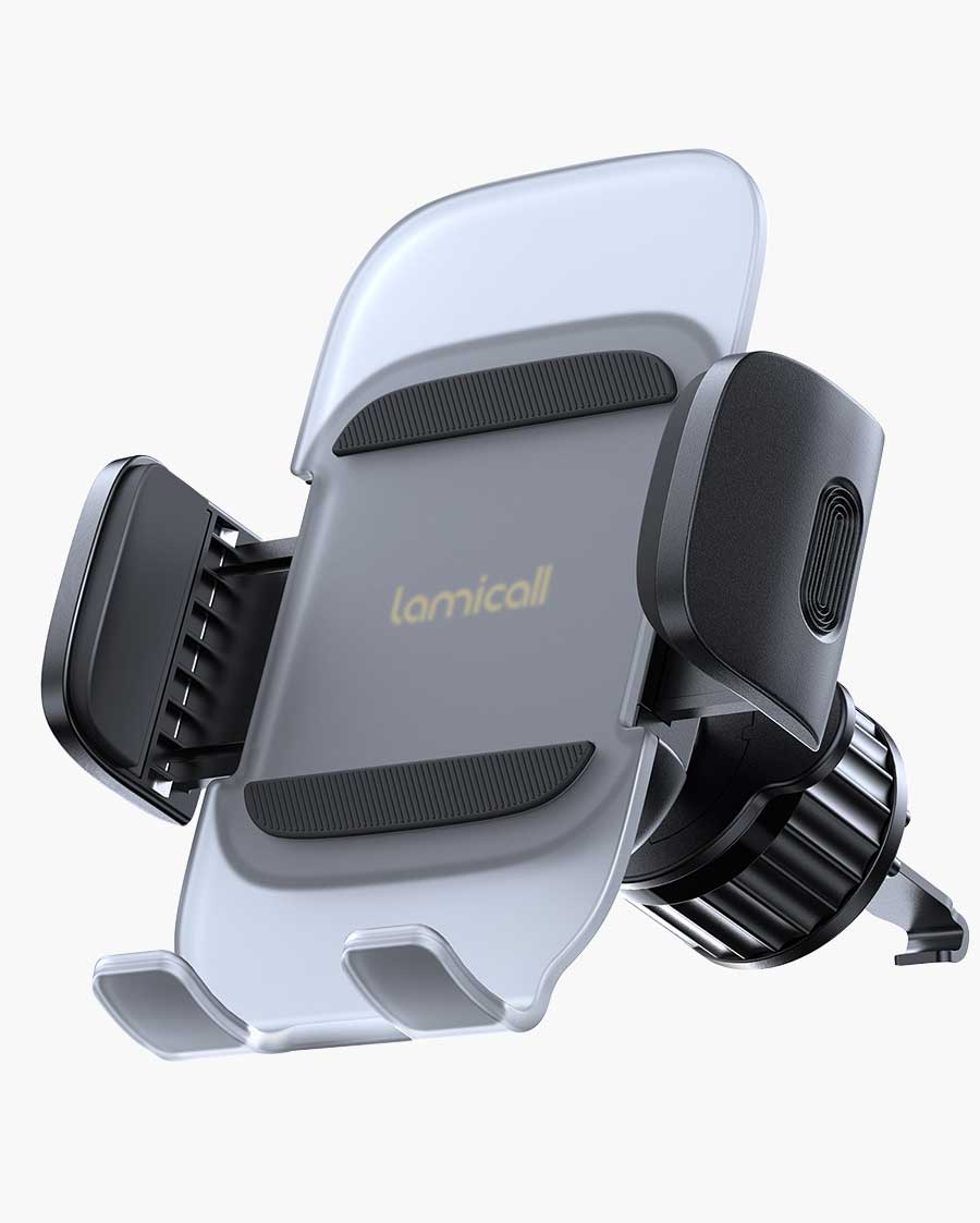 Phone Holder Car Vent Wider Spring Clamp [Big Phone Friendly]