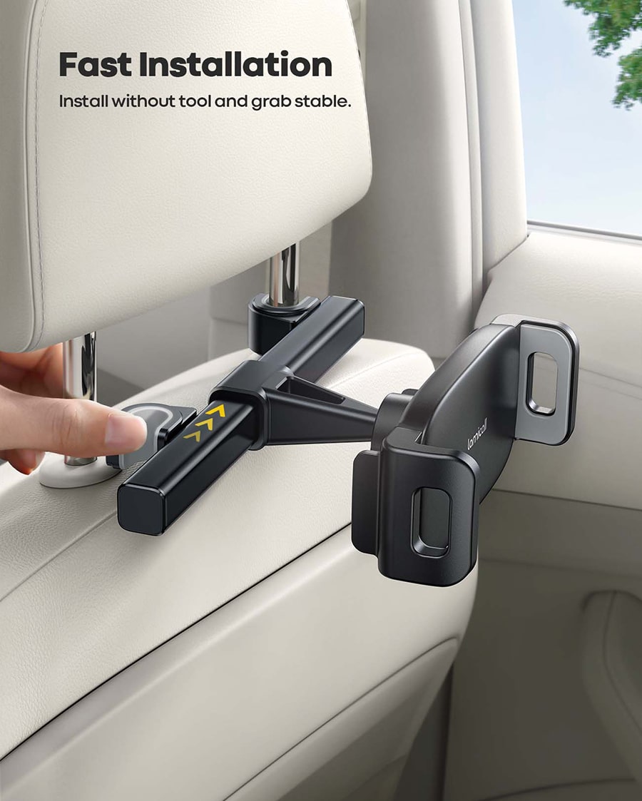 Car Headrest Tablet Holder Stand Car Back Seat Headrest Mount