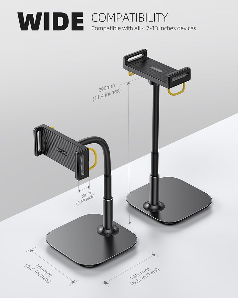 Lamicall Gooseneck Tablet Stand Holder 2.5lb Heavy Duty Base Adjusta