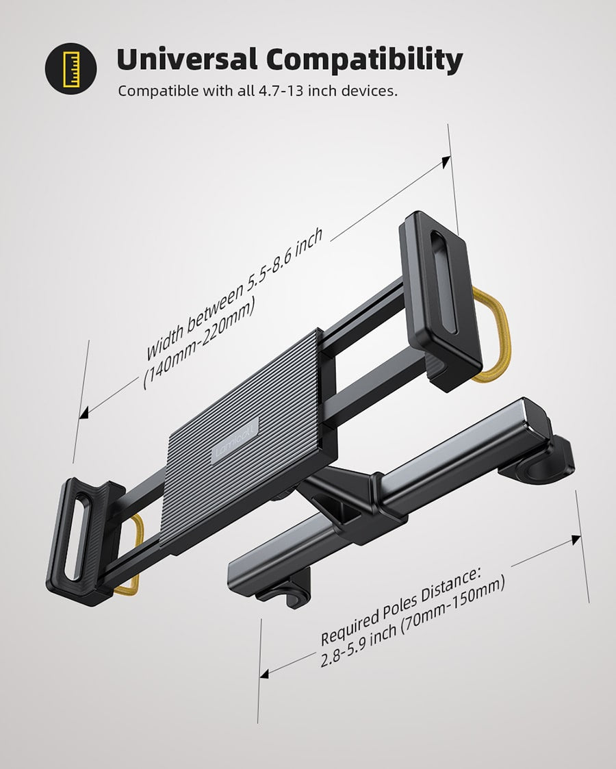 Lamicall Car Back Seat Headrest Tablet Holder Mount Stand for Kids, Road Trip Essentials