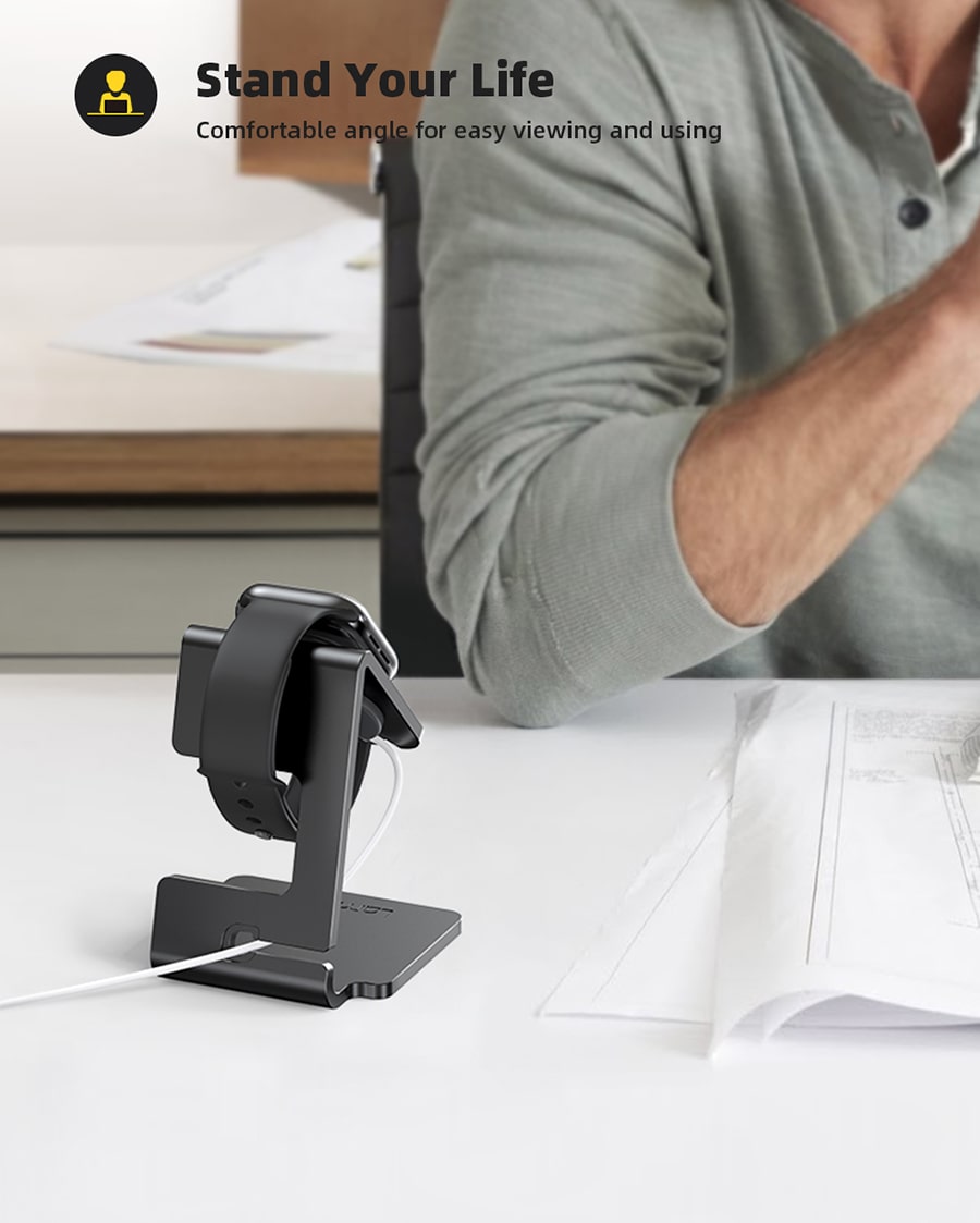 Lamicall Stand for Apple Watch, Charging Stand - Desk Watch Stand Holder Charging Dock Station