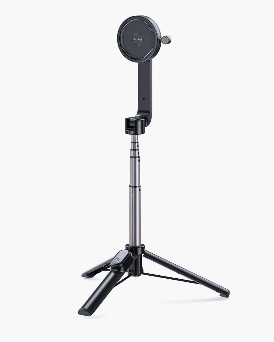 Selfie Stick with Wireless Remote, Magnetic Phone Tripod Stand for Livestreming, Video Recording